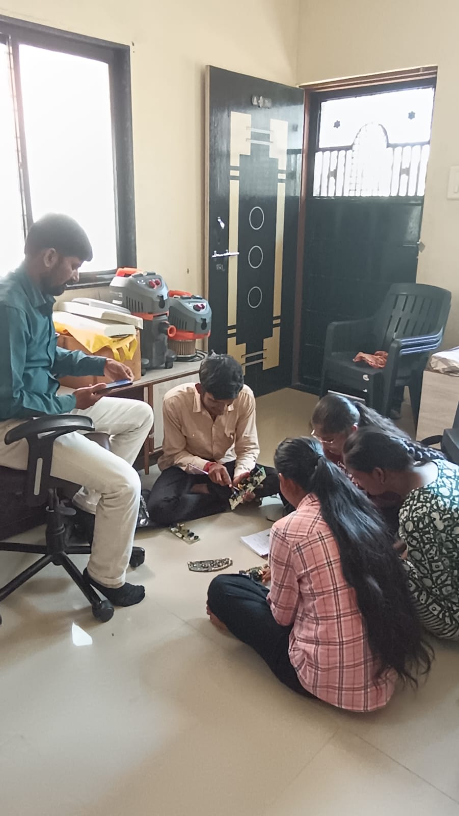 Team training session at Janhavi Enterprises